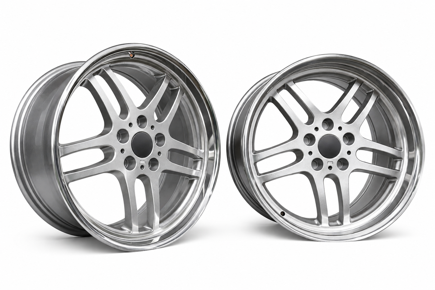 18" M-PARALLEL (STYLE 37) STYLE (SILVER FACE) – F: 8J ET13 / R: 9.5J ET25 – 5x120