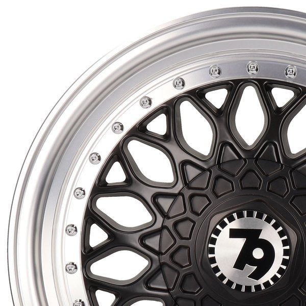 15" SEVENTY9 SV-E BLACK WHEELS – 4x 7Jx15 4x100/4x114.3