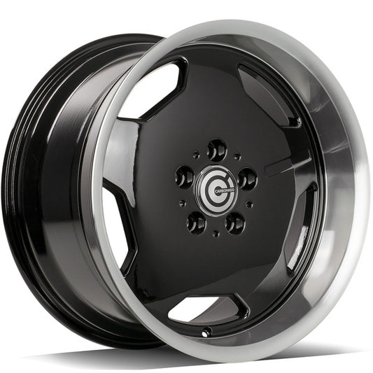 17" CARBONADO RETRO BLACK WHEELS – F: 8.0J ET35 / R: 9J ET35 - 5x112