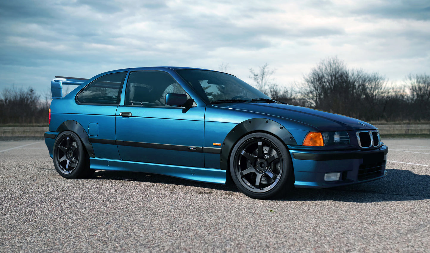 BMW E36 COMPACT FENDER FLARES ABS
