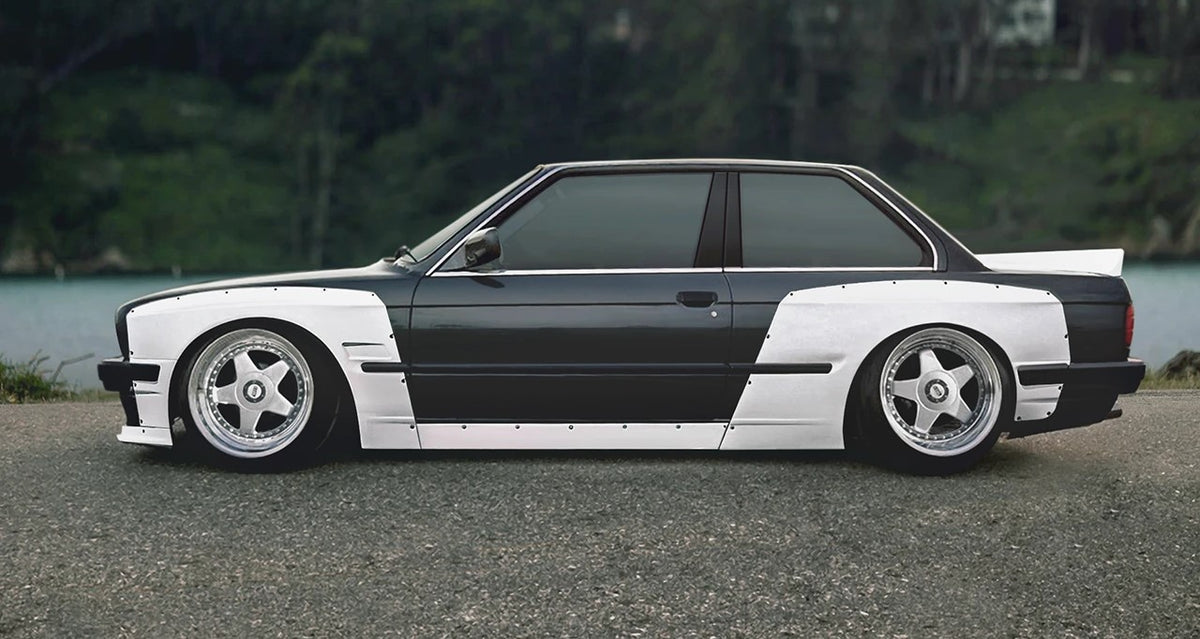 BMW E30 coupe wide body kit