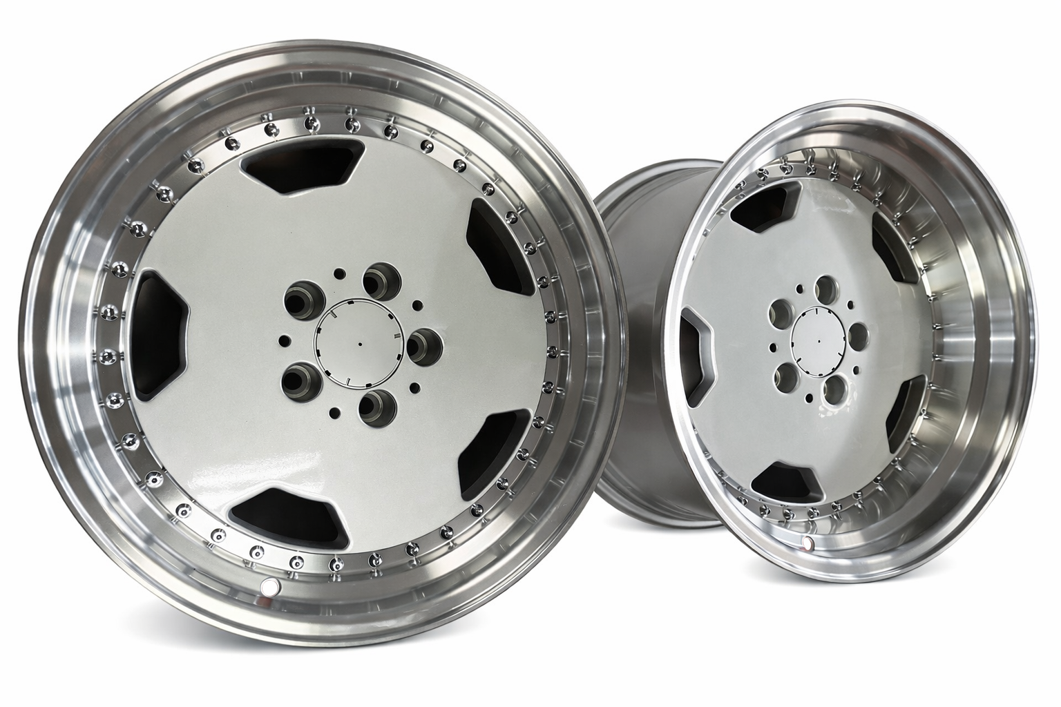 17" AERO III STYLE WHEELS 5X112 (CLEAR FACE)