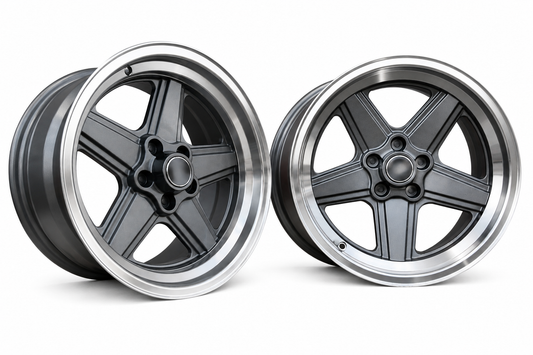 17" PENTA STYLE GUNMETAL – F: 8J ET12 / R: 9J ET12 – 5x112