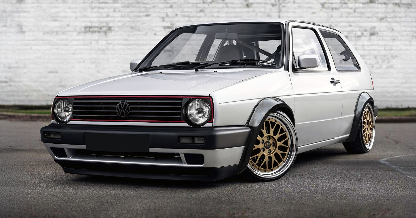 VW GOLF II FENDER FLARES (WHEEL ARCH EXTENSIONS) ABS