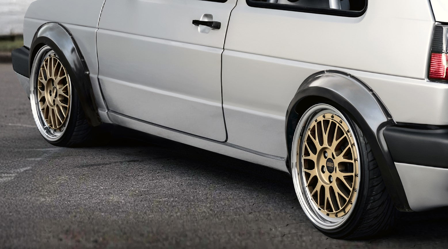 GOLF II FENDER FLARES (WHEEL ARCH EXTENSIONS) ABS PLASTIC