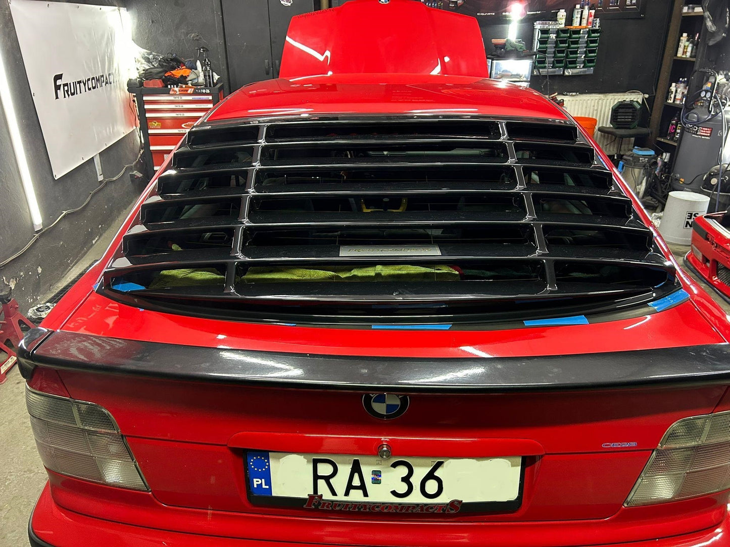 BMW E36 COMPACT REAR WINDOW LOUVER ABS