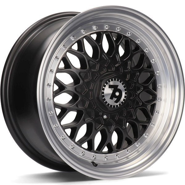 15" SEVENTY9 SV-E BLACK WHEELS – 4x 7Jx15 4x100/4x114.3