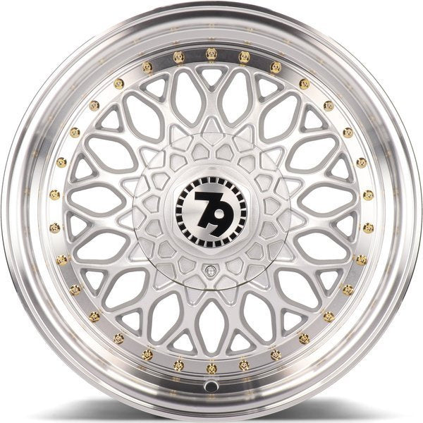 15" SEVENTY9 SV-E SILVER WHEELS – 4x 7Jx15 4x100/4x114.3