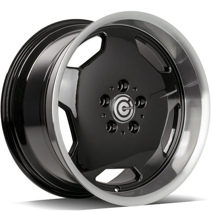 17" CARBONADO RETRO BLACK WHEELS – F: 8.0J ET35 / R: 9J ET35