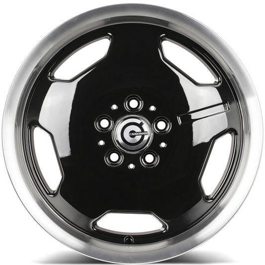 17" CARBONADO RETRO BLACK WHEELS – F: 8.0J ET35 / R: 9J ET35