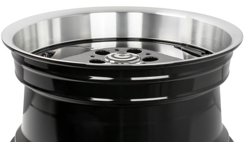 17" CARBONADO RETRO BLACK WHEELS – F: 8.0J ET35 / R: 9J ET35