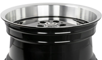 17" CARBONADO RETRO BLACK WHEELS – F: 8.0J ET35 / R: 9J ET35