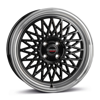 17" BORBET B WHEELS – 4x 7Jx17 4x100 BLACK
