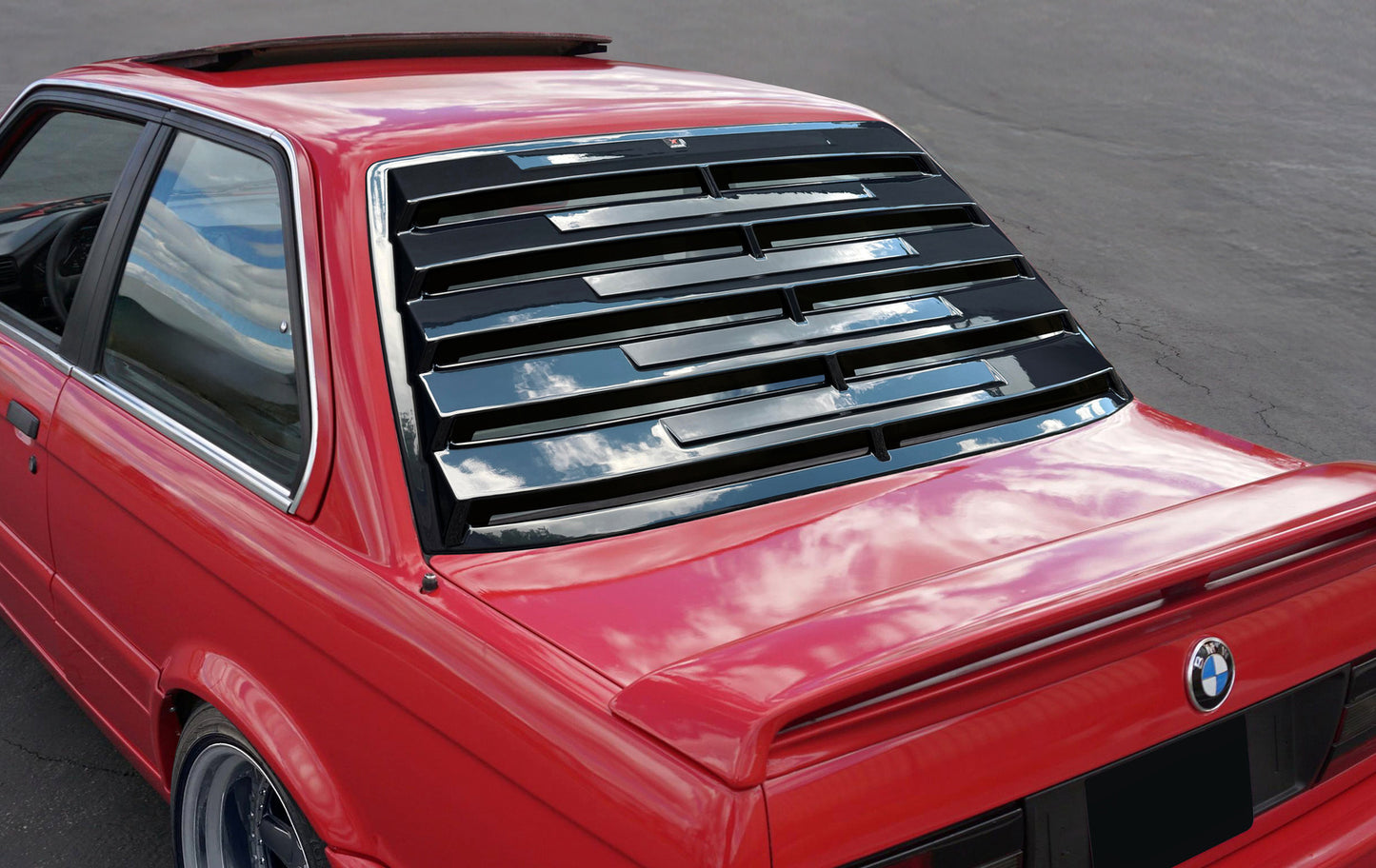 BMW E30 REAR WINDOW LOUVER ABS