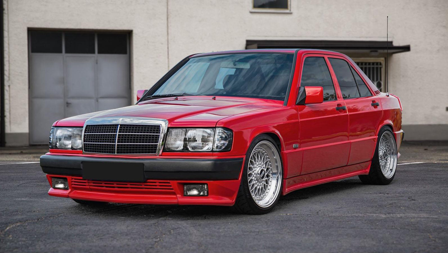 W201 AMG STYLE SIDE SKIRTS SET ABS PLASTIC