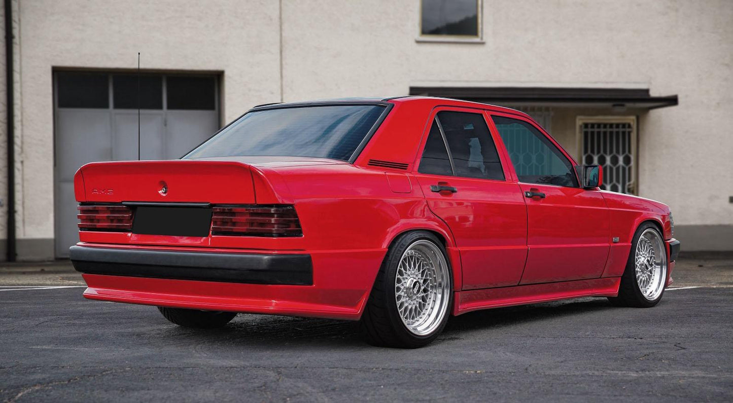 W201 AMG STYLE SIDE SKIRTS SET ABS PLASTIC