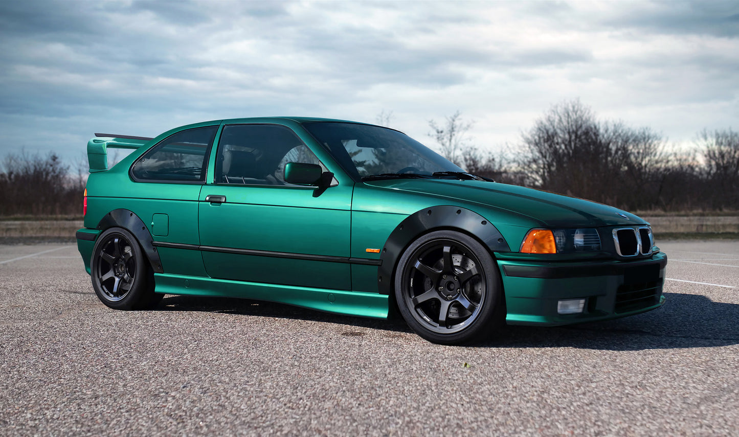 BMW E36 COMPACT FENDER FLARES ABS