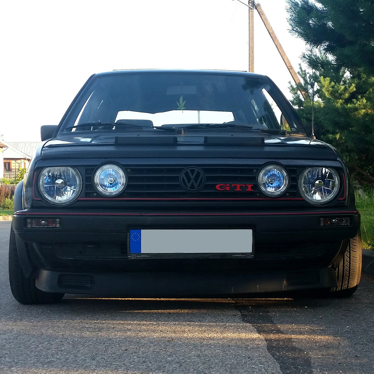 VW GOLF II UPPER SINGLE EYEBROW DOUBLE HEADLIGHTS
